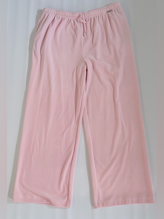 St John Sport Pants - St. John Sport Velour Track Pants Women's Pink Pockets Loungewear size Large